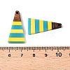 Epoxy Resin & Walnut Wood Pendants RESI-N039-121L-3