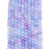 Ombre Effect Dyed Crackle Glass Beads Strands GLAA-Q106-01A-B24-2