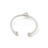 Brass Cup Peg Open Cuff Ring Settings KK-G518-02P-01-3