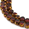 Electroplate Transparent Glass Beads Strands EGLA-G037-02A-HP02-3