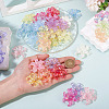 50Pcs 2 Styles Acrylic Bead Caps OACR-TA0004-84-6