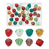 Craftdady 35Pcs 7 Style Handamde Bumpy Lampwork Beads LAMP-CD0001-11-7