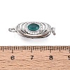 Brass Micro Pave Clear Cubic Zirconia Box Clasps KK-Q074-05P-4