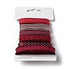 18 Yards 6 Styles Polyester Ribbon SRIB-C001-D07-2