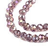 Electroplate Glass Beads Strands EGLA-A044-T2mm-B07-4