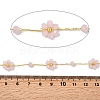 Brass Flower Link Chains CHC-H114-08G-01-3