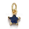 Brass Glass Pendants KK-P192-10-G04-1