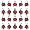 20Pcs Faceted Glass Charms RGLA-TADJ0001-01A-2