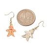 Christmas Theme Alloy Enamel Dangle Earrings EJEW-JE05830-02-3