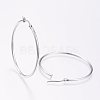 Tarnish Resistant 304 Stainless Steel Big Hoop Earrings EJEW-F105-05P-2