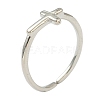 Brass Cuff Rings RJEW-L100-005P-2