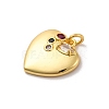 Brass Micro Pave Cubic Zirconia Pendants KK-U033-16P-2