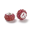 AB Color Resin Rose Flower European Beads RESI-M001-05L-2