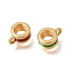 Brass Enamel Tube Bails KK-G605-02G-2