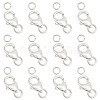GOMAKERER 12Pcs 3 Styles 925 Sterling Silver Lobster Claw Clasps STER-GO0001-03-1