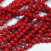 Natural Dyed Mashan Jade Gemstone Bead Strands G-R272-8mm-01-2