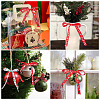 6Rolls 6 Styles Christmas Polyester Printed Ribbon OCOR-TA0003-43-9