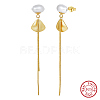 Natural Baroque Pearl Stud Earrings EJEW-Z041-06G-1
