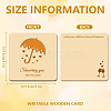 Wooden Commemorative Cards WOOD-WH0040-010-2