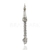 Tibetan Style Alloy Tassels Big Pendants Mobile Accessories Findings PALLOY-J493-07AS-2