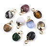 Glass/Natural & Synthetic Gemstone Charms G-N326-58-1