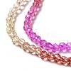 Transparent Gradient Color Glass Beads Strands X1-GLAA-H021-01B-10-3