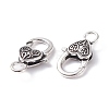 Tibetan Style Alloy Lobster Claw Clasps FIND-XCP0001-28-3