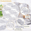 2M Polyester Embroidery Floral Trimming DIY-FG0003-80B-4