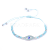 Adjustable Nylon Thread Braided Bead Bracelets BJEW-JB05157-2