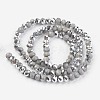 Electroplate Opaque Glass Beads Strands EGLA-A034-P4mm-M02-2
