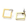 Ion Plating(IP) 304 Stainless Steel Hollow Rhombus Stud Earrings EJEW-C118-04B-2