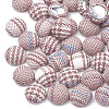 Handmade Cloth Fabric Covered Cabochons WOVE-Q071-06A-06-1