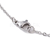 Natural Mixed Gemstone Bullet Pendant Necklace NJEW-JN04421-4