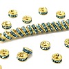 Brass Rhinestone Spacer Beads RB-A014-Z6mm-03G-1