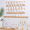 100Pcs Cardboard Jewelry Display Cards for Keychain CDIS-PH0001-59B-6