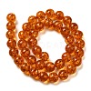 Resin Imitation Amber Beads Strands RESI-Z017-01C-2