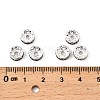 Brass Grade A Rhinestone Spacer Beads RB-A014-Z8mm-18S-2
