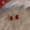 Alloy & Resin Clip-on Earrings EJEW-T055-03-1