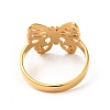 Ion Plating(IP) 201 Stainless Steel Butterfly Thick Finger Ring for Women RJEW-G266-20G-2