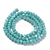 Electroplate Opaque Glass Beads Strands EGLA-A035-P4mm-A12-2