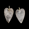 Natural Quartz Crystal Pendants G-G012-12G-06-3