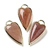 Natural Strawberry Quartz Pendants G-K347-01G-05-1