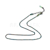 Ion Plating(IP) 304 Stainless Steel Ball Chain Necklace for Men Women NJEW-K245-017D-1