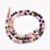 Natural Tourmaline Beads Strands G-O166-27-4mm-2