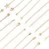 304 Stainless Steel Coffee Bean Link Chain Bracelets BJEW-D359-14A-G-6