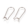 Tarnish Resistant 304 Stainless Steel Hoop Earrings Findings Kidney Ear Wires STAS-L216-22B-P-2