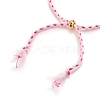 Adjustable Braided Cotton Cords Slider Bracelets Making BJEW-JB05743-02-2