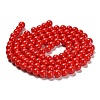 Painted Glass Bead Strands DGLA-S071-8mm-49-4