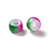 Spray Painted ABS Plastic European Beads KY-G033-02A-09-2