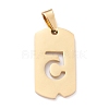 Ion Plating(IP) 304 Stainless Steel Pendants STAS-H144-02G-5-2